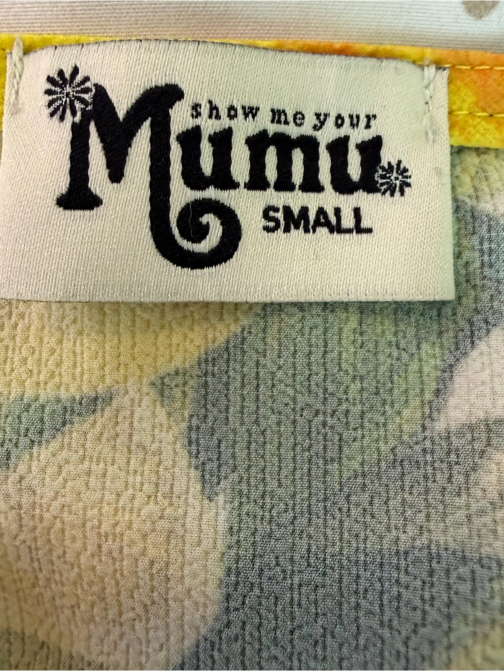 Show Me Your Mumu Size S Lemon Print Spaghetti Strap Romper - Yellow Green - Picture 5 of 7